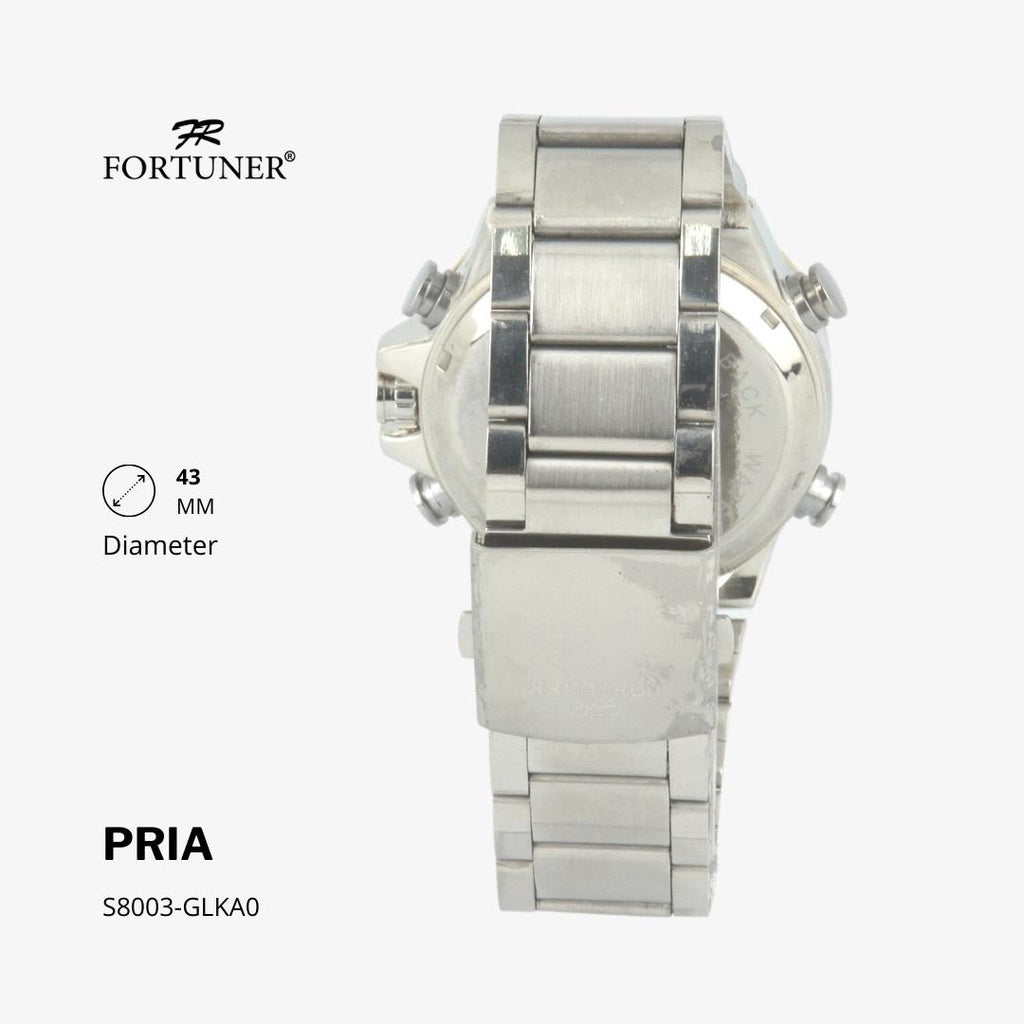 Fortuner Jam Tangan Digital Analog Pria Water Resistant Brandt