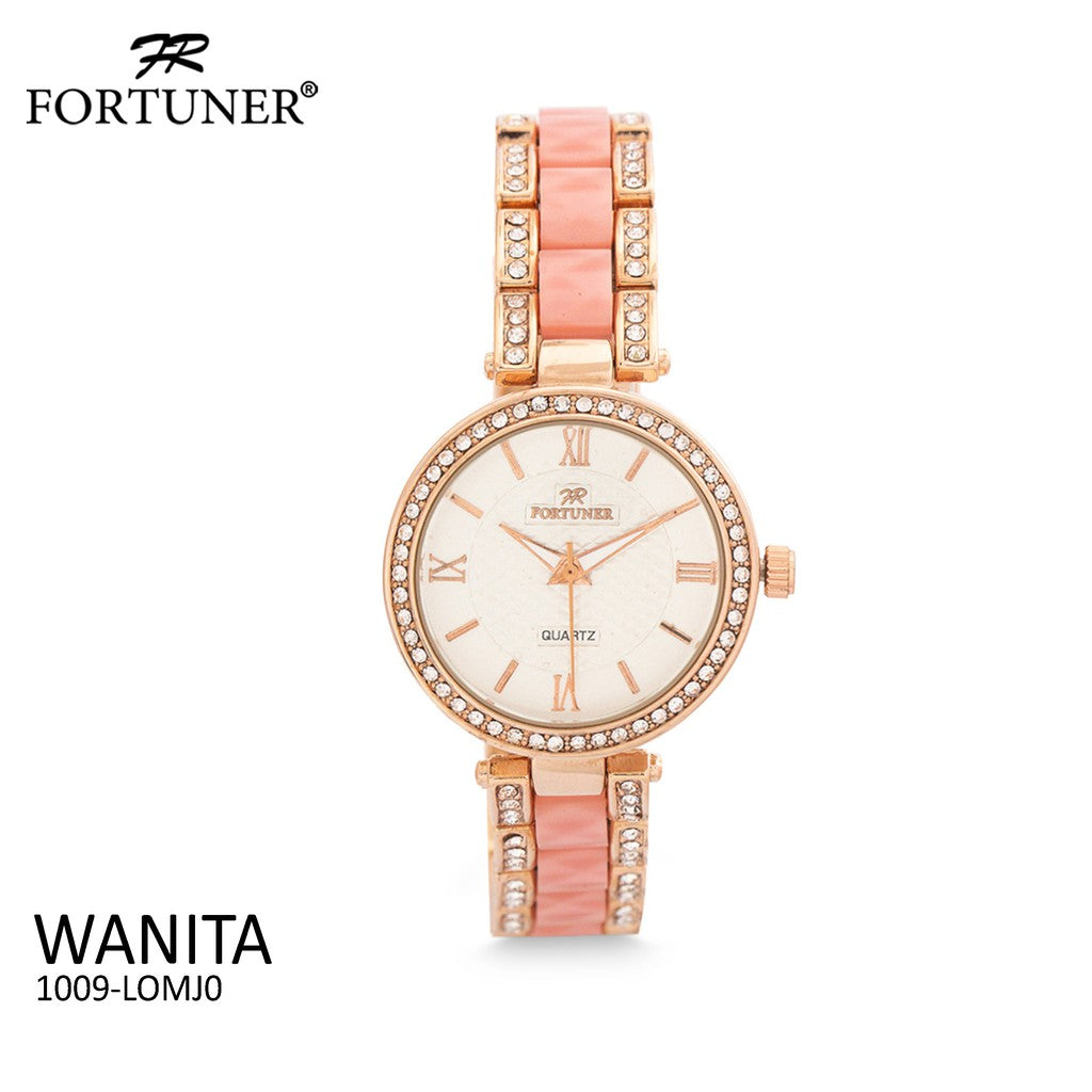 Fortuner Jam Tangan Analog Wanita Rosegold Water Resistant Alondra