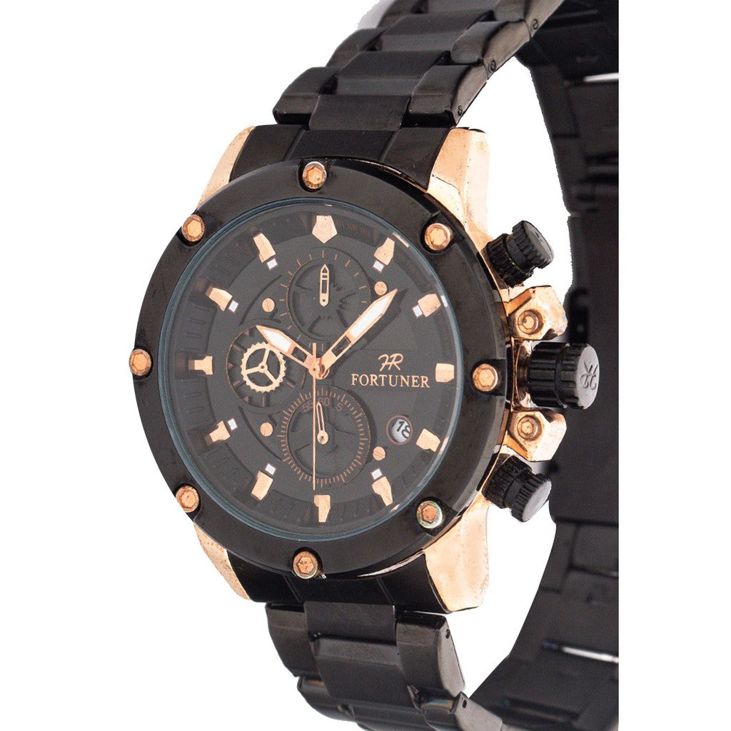 Fortuner Jam Tangan Analog Pria Chrono Water Resistant Ax