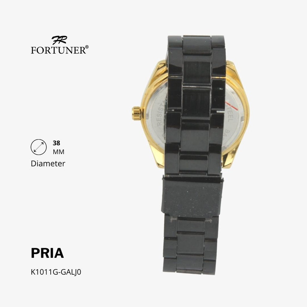 Fortuner Jam Tangan Fashion Analog Pria Water Resistant Rantai Holt