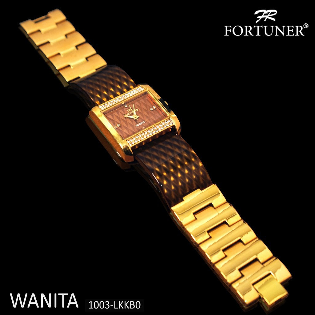 Fortuner Jam Tangan Wanita Analog Water Resist Goldie