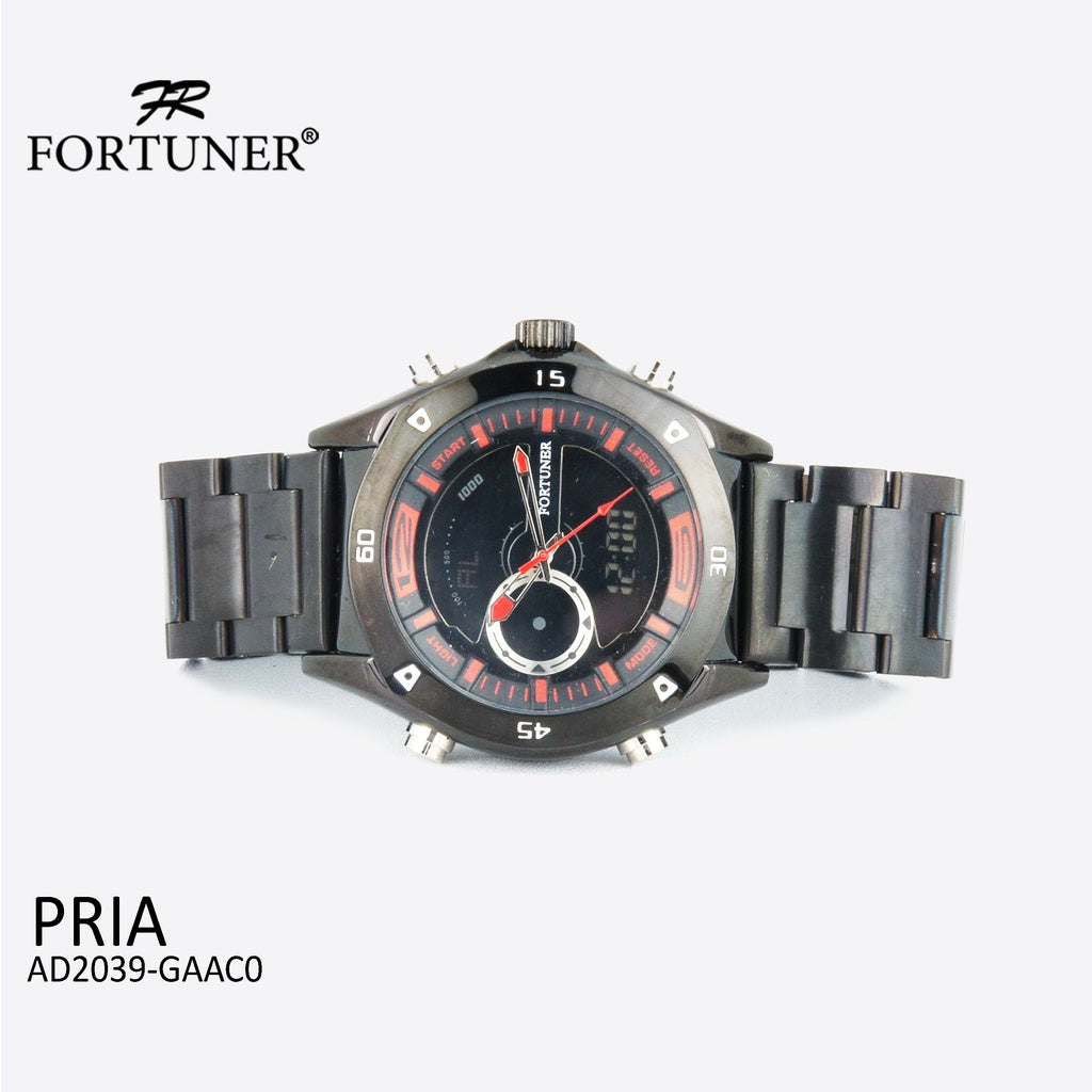 Fortuner Jam Tangan Digital Analog Pria Water Resistant Finley