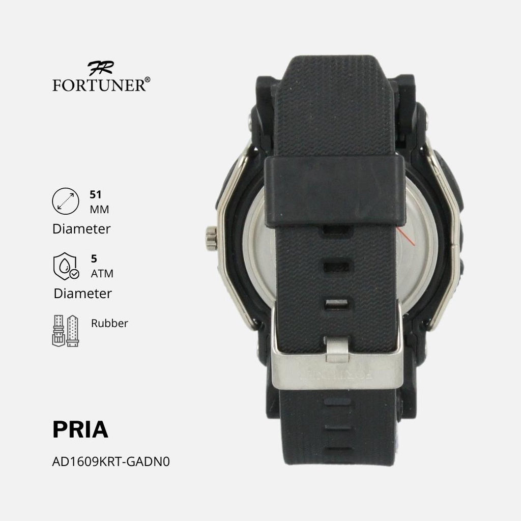 Fortuner Jam Tangan Pria Analog-Digital Sport Water Resist Kulit Dalibor