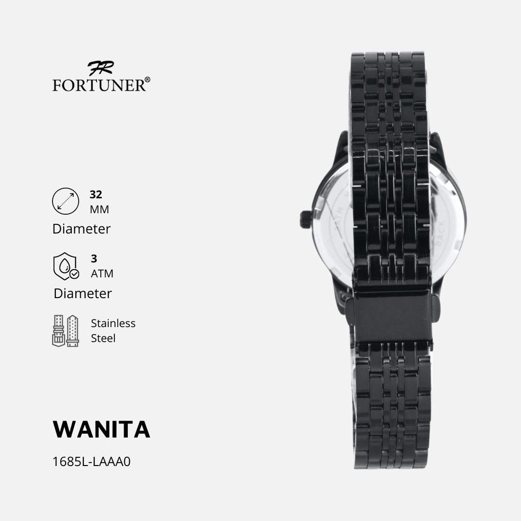 Fortuner Jam Tangan Couple Analog Water Resistant Rantai Rayne