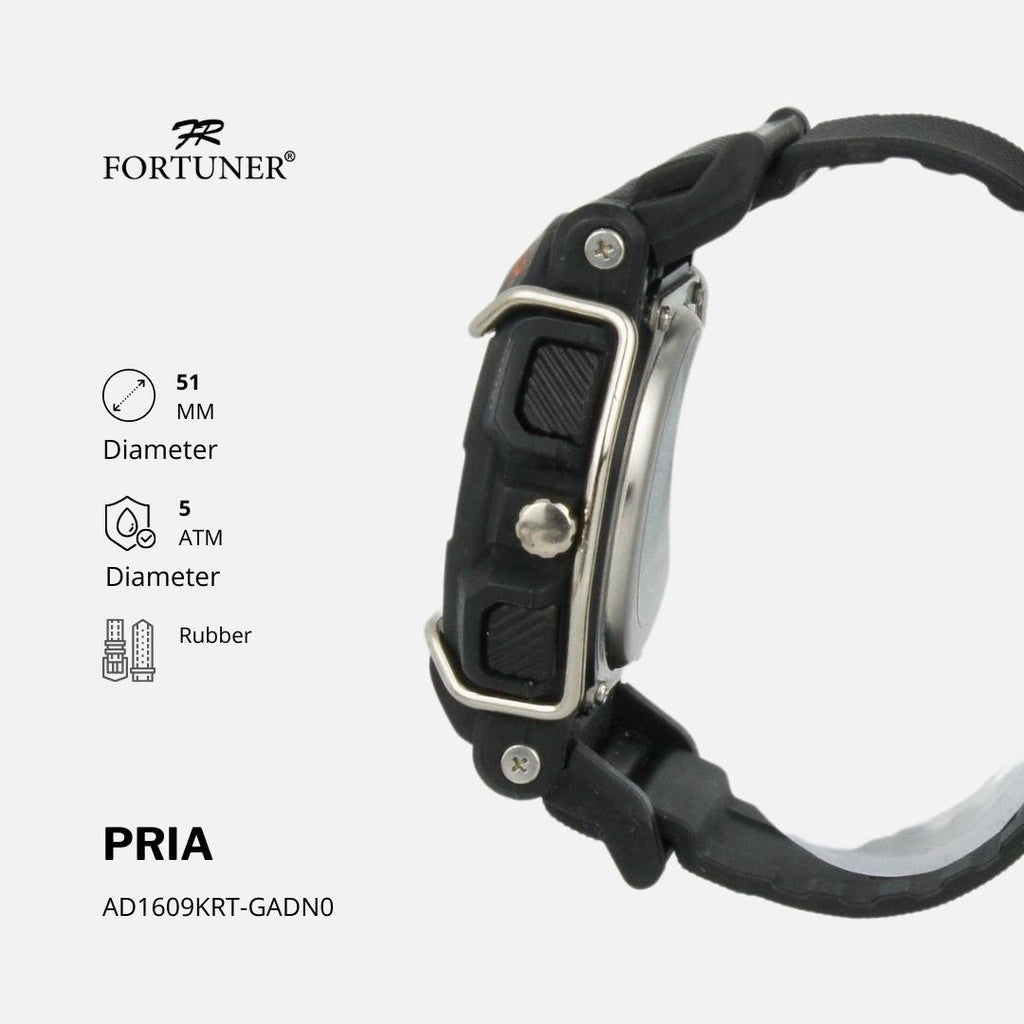 Fortuner Jam Tangan Pria Analog-Digital Sport Water Resist Kulit Dalibor