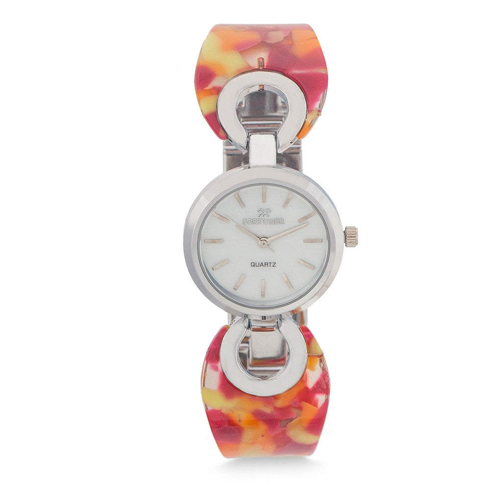 Fortuner Jam Tangan Analog Wanita Silver Water Resist Bonita