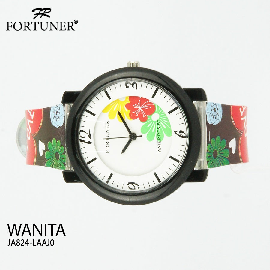 Fortuner Jam Tangan Tahan Air Wanita Water Resist Hitam Mariya
