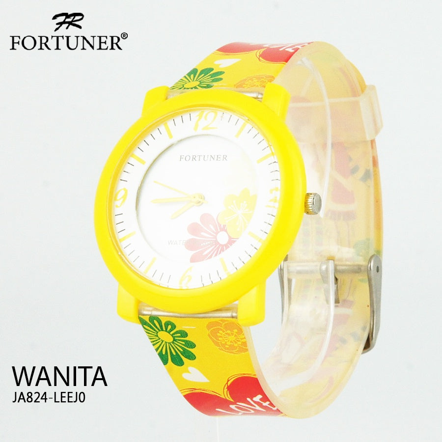 Fortuner Jam Tangan Tahan Air Wanita Water Resist Kuning Sonya