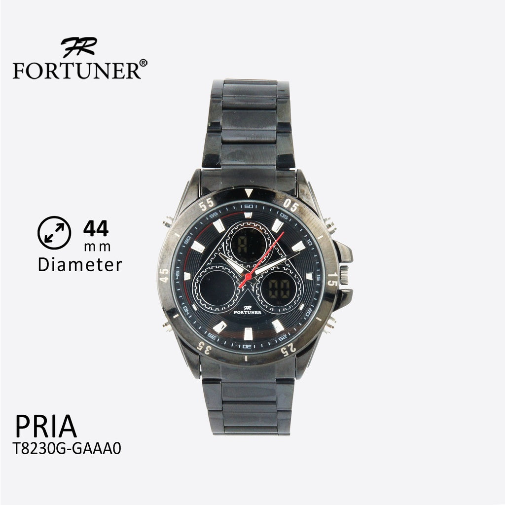 Fortuner Jam Tangan Digital Analog Pria Water Resistant Ford