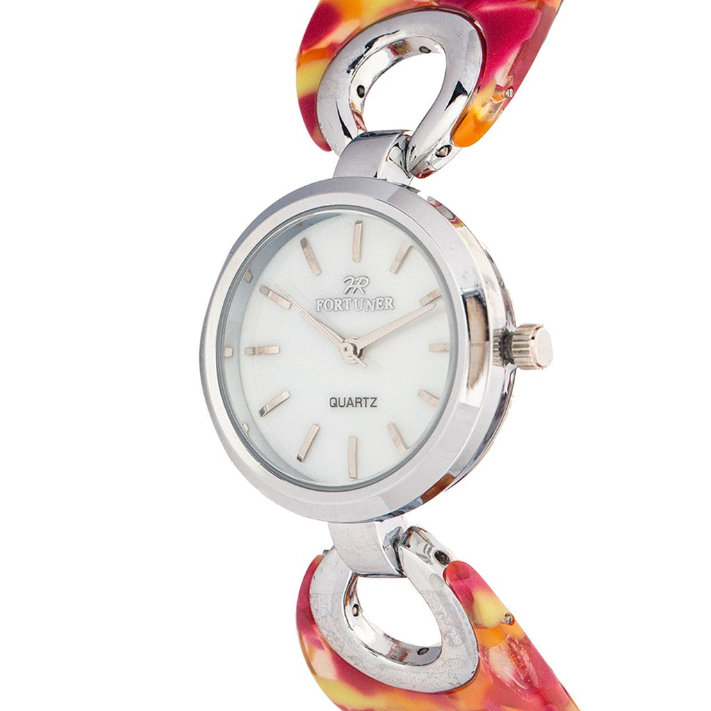 Fortuner Jam Tangan Analog Wanita Silver Water Resist Bonita