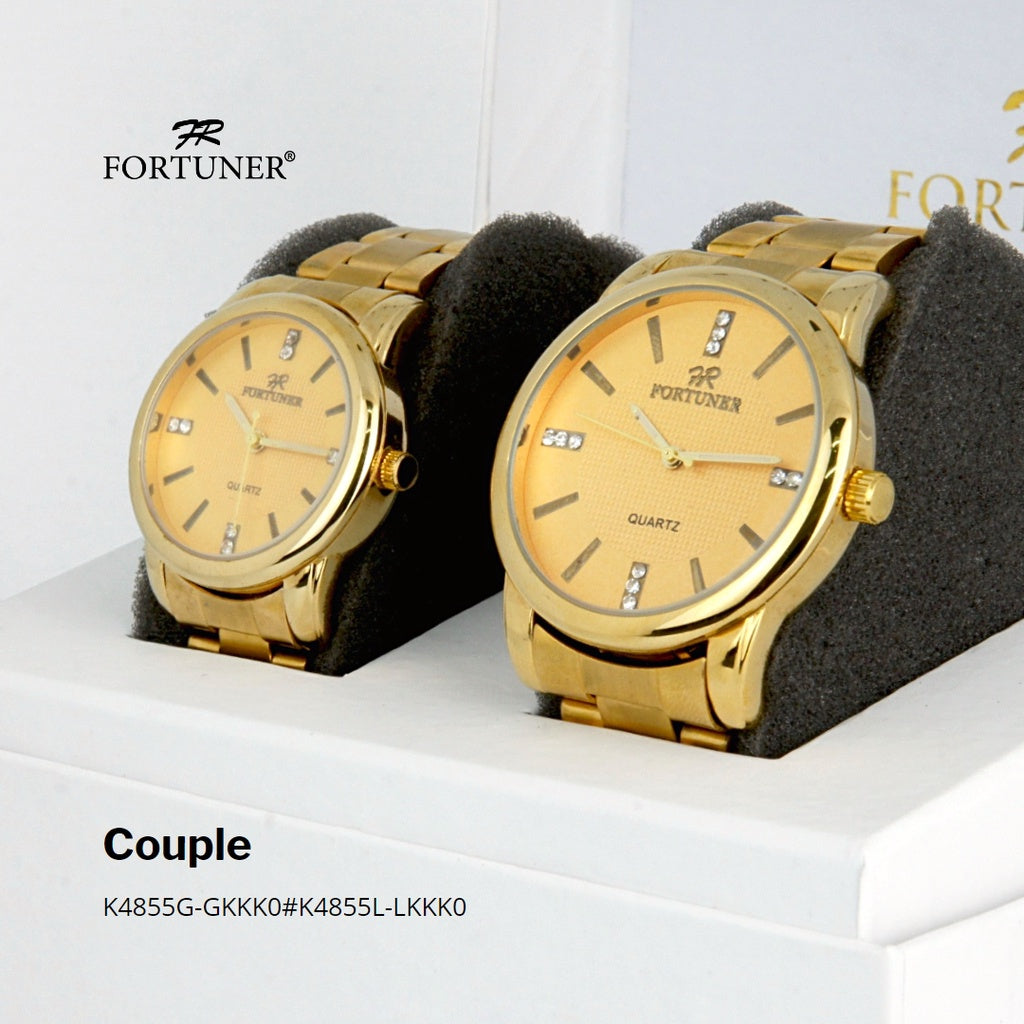 Fortuner Jam Tangan Couple Stainless Pria Wanita Anti Air Sacha
