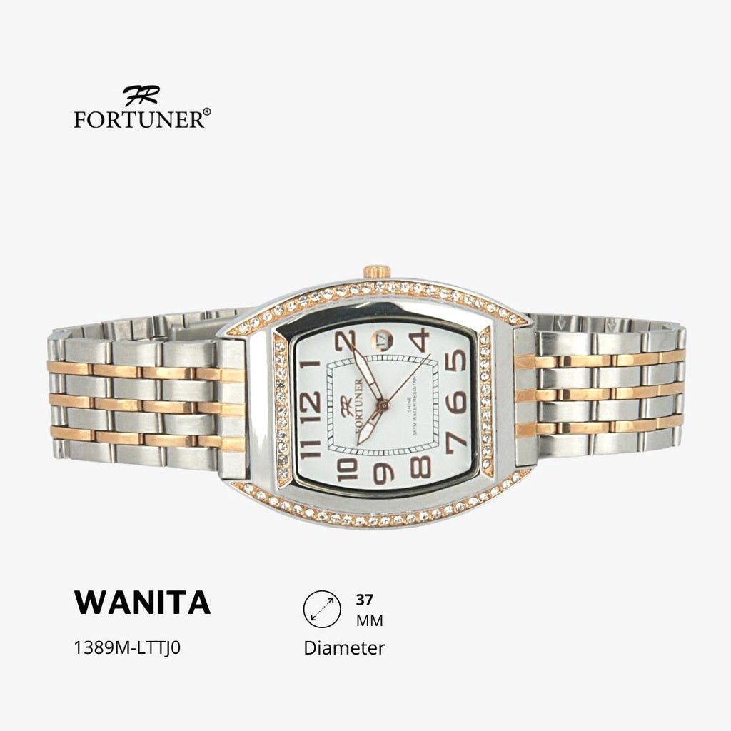 Fortuner Jam Tangan Fashion Analog Wanita Water Resistant Rantai Yevka
