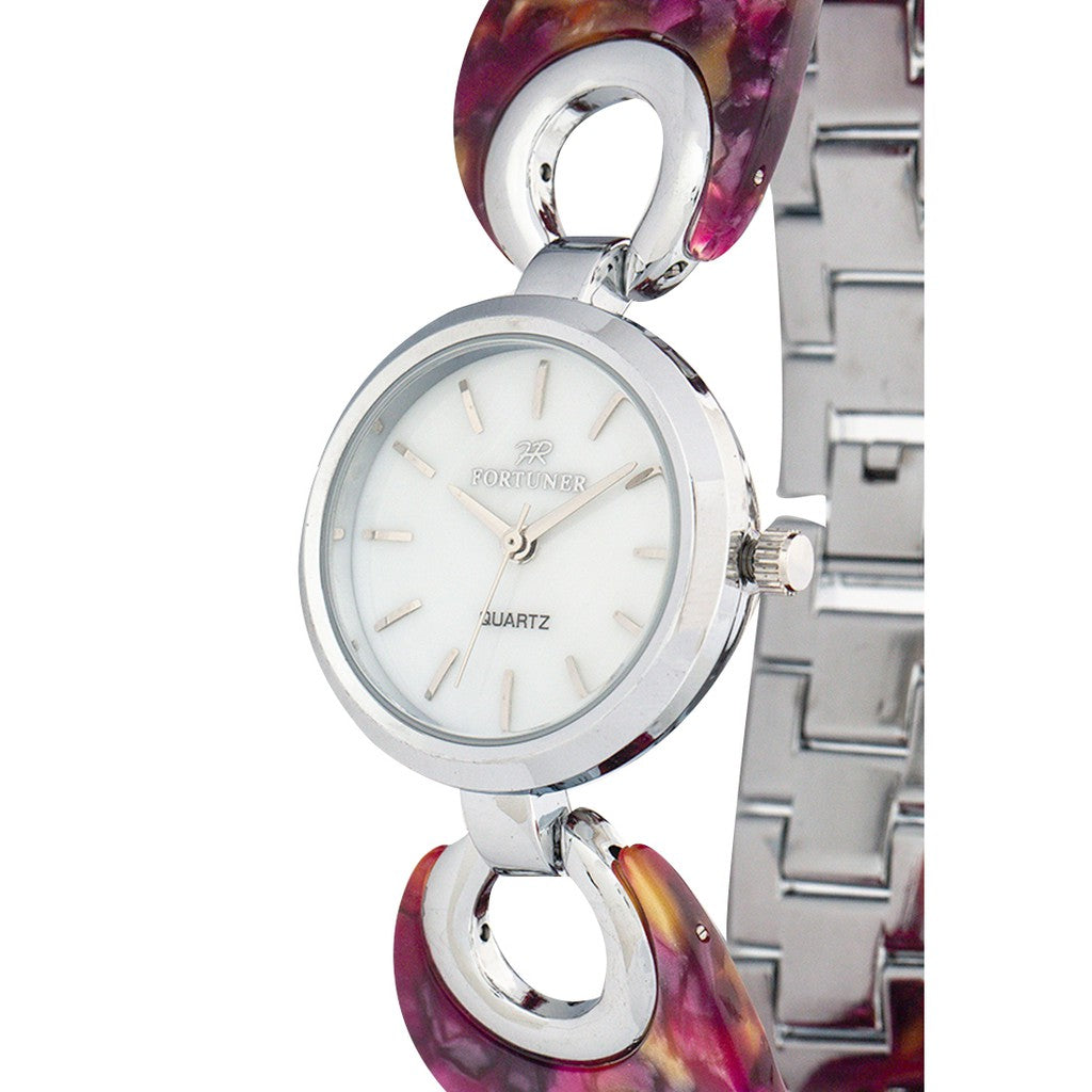 Fortuner Jam Tangan Analog Wanita Silver Water Resist Brina