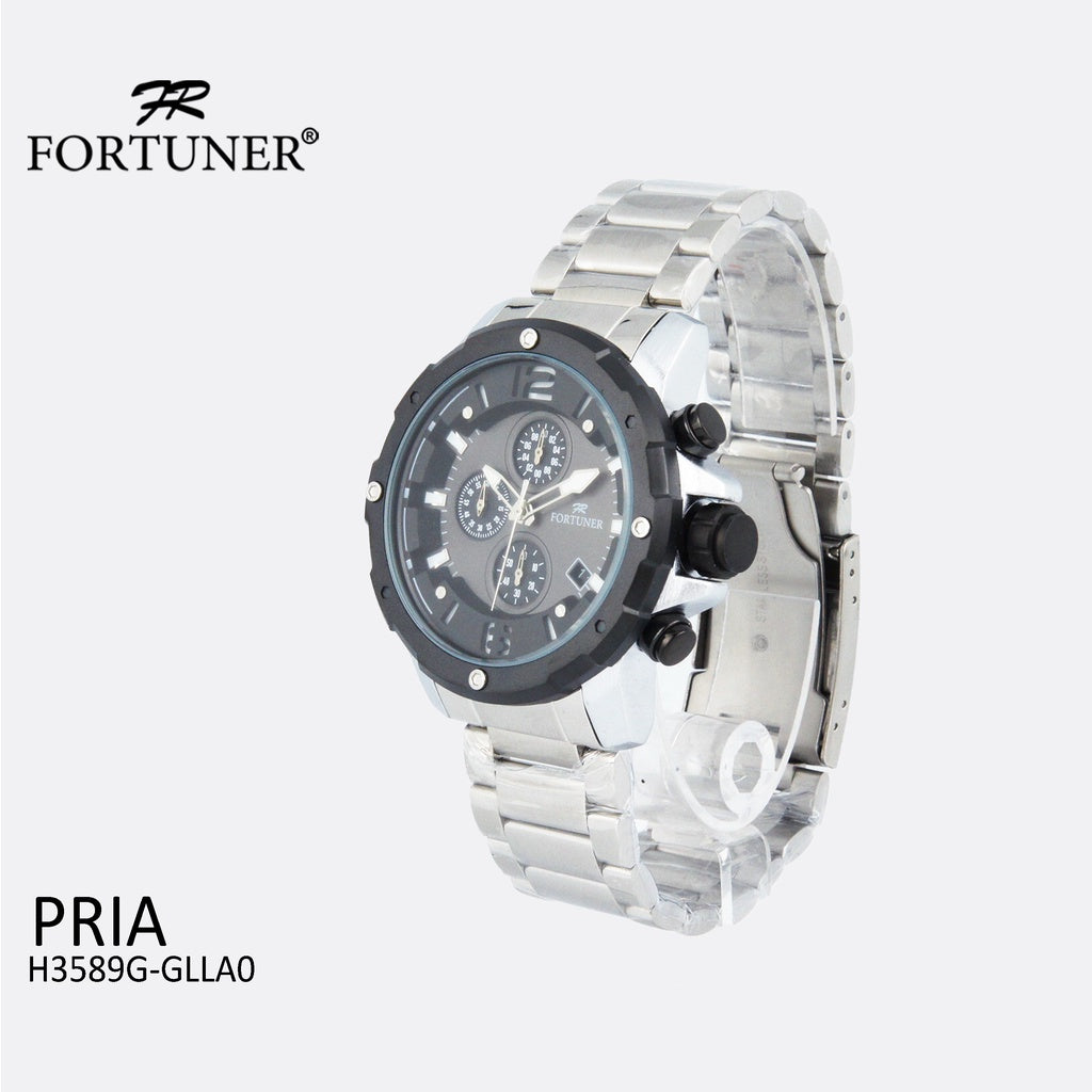 Fortuner Jam Tangan Analog Pria Chrono Water Resistant Donaldo