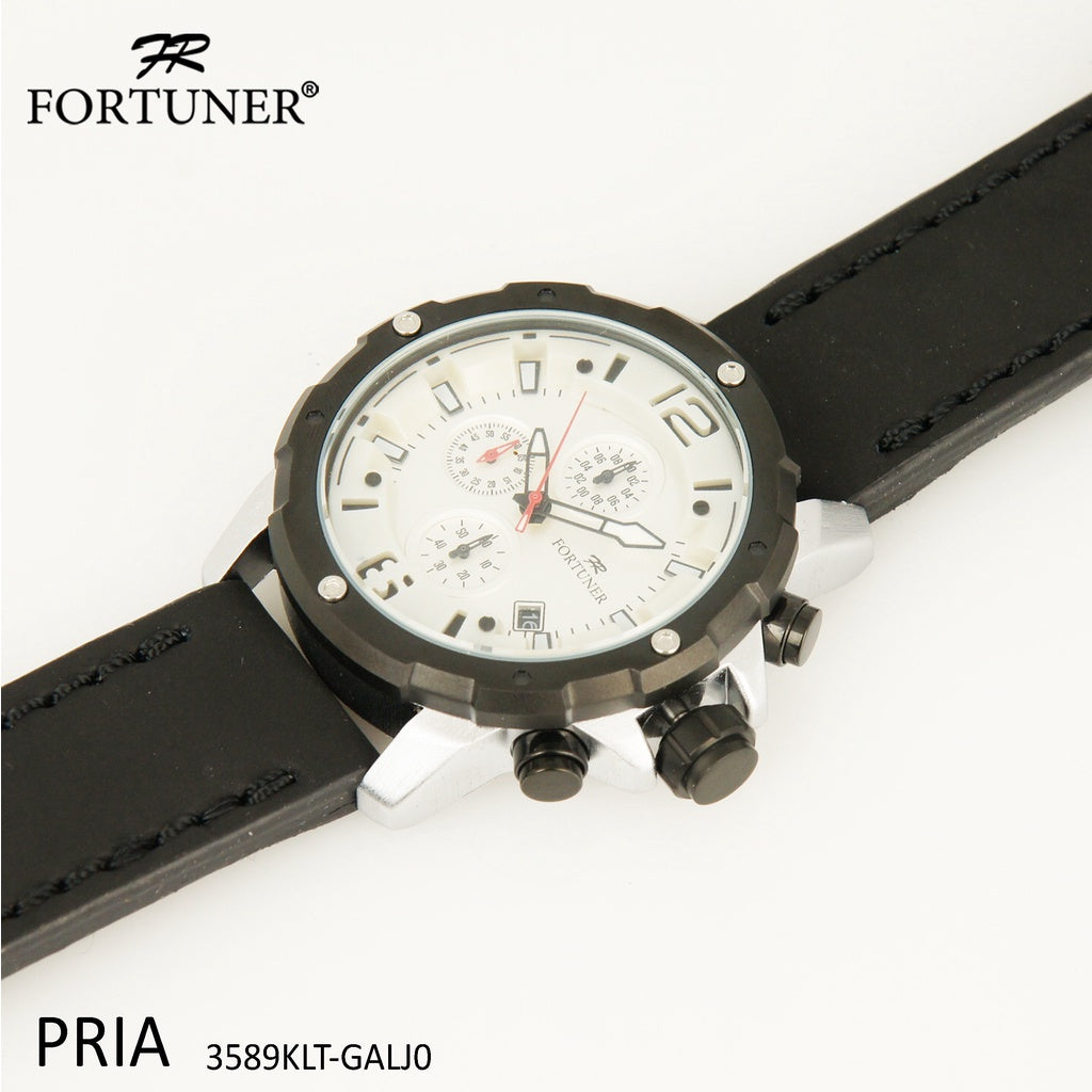 Fortuner Jam Tangan Analog Pria Chrono Water Resistant Adom