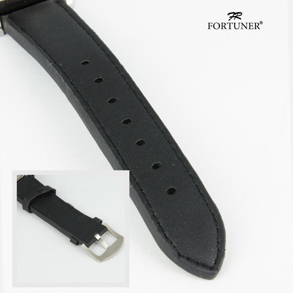 Fortuner Jam Tangan Strap Kulit Pria Original Bowen