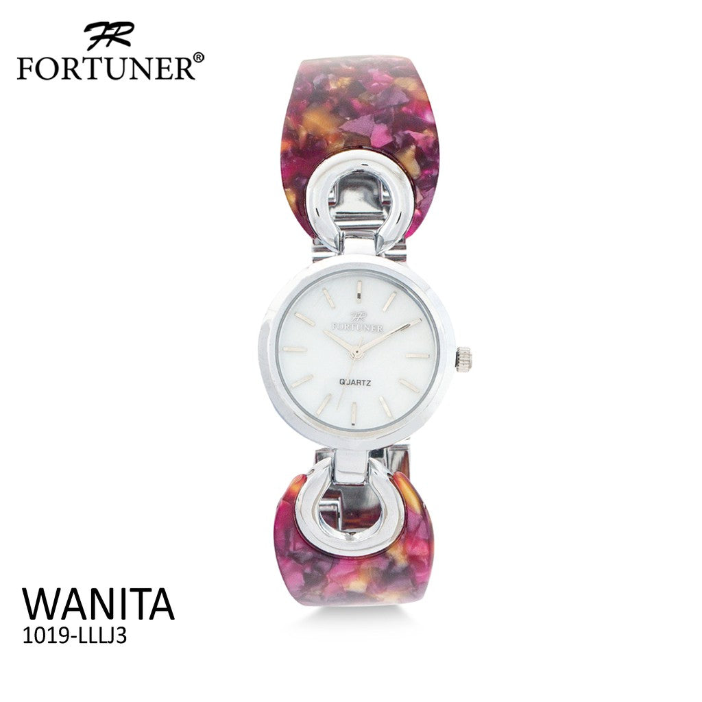 Fortuner Jam Tangan Analog Wanita Silver Water Resist Brina