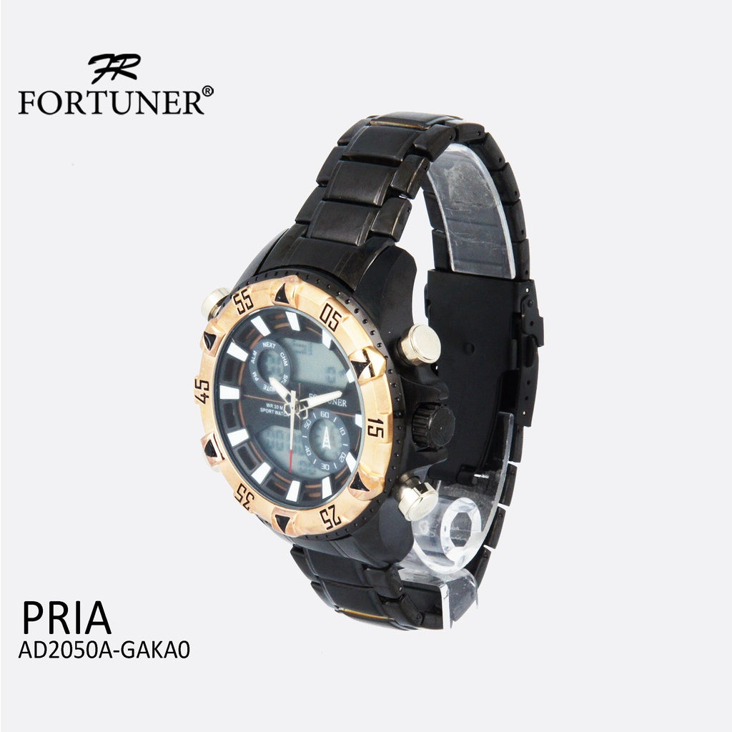 Fortuner Jam Tangan Digital Analog Pria Water Resistant Delling