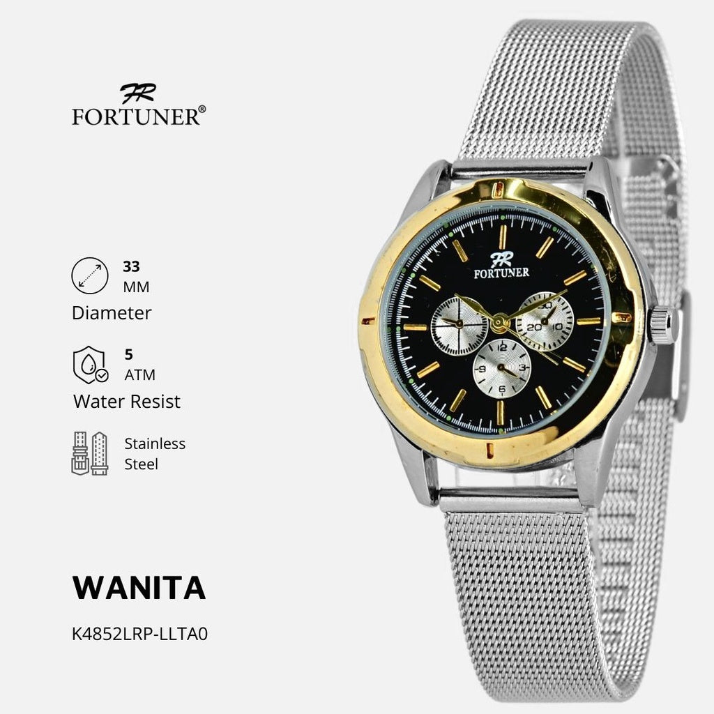 Fortuner Jam Tangan Classic Fashion Wanita Analog Water Resist Yionna