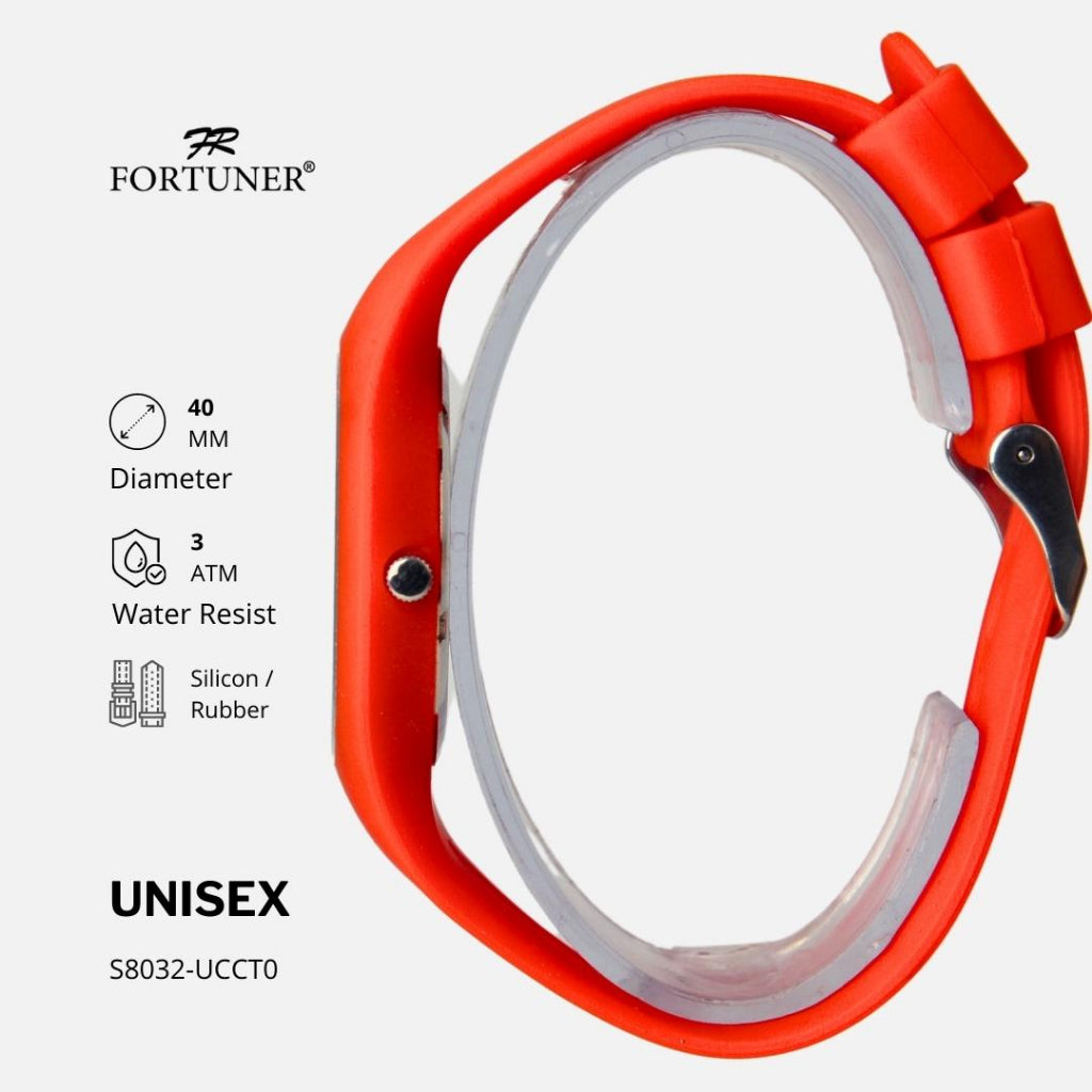 Fortuner Jam Tangan Unisex Pria-Wanita Analog Lambang Indonesia Tahan Air Silicon Tri