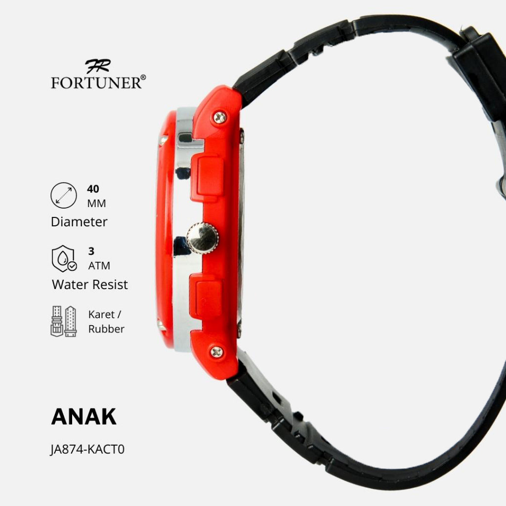 Fortuner Jam Tangan Anak Analog Lambang Indonesia Karet Tahan Air Dirga