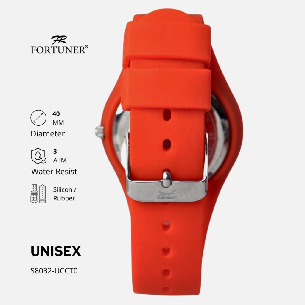 Fortuner Jam Tangan Unisex Pria-Wanita Analog Lambang Indonesia Tahan Air Silicon Tri