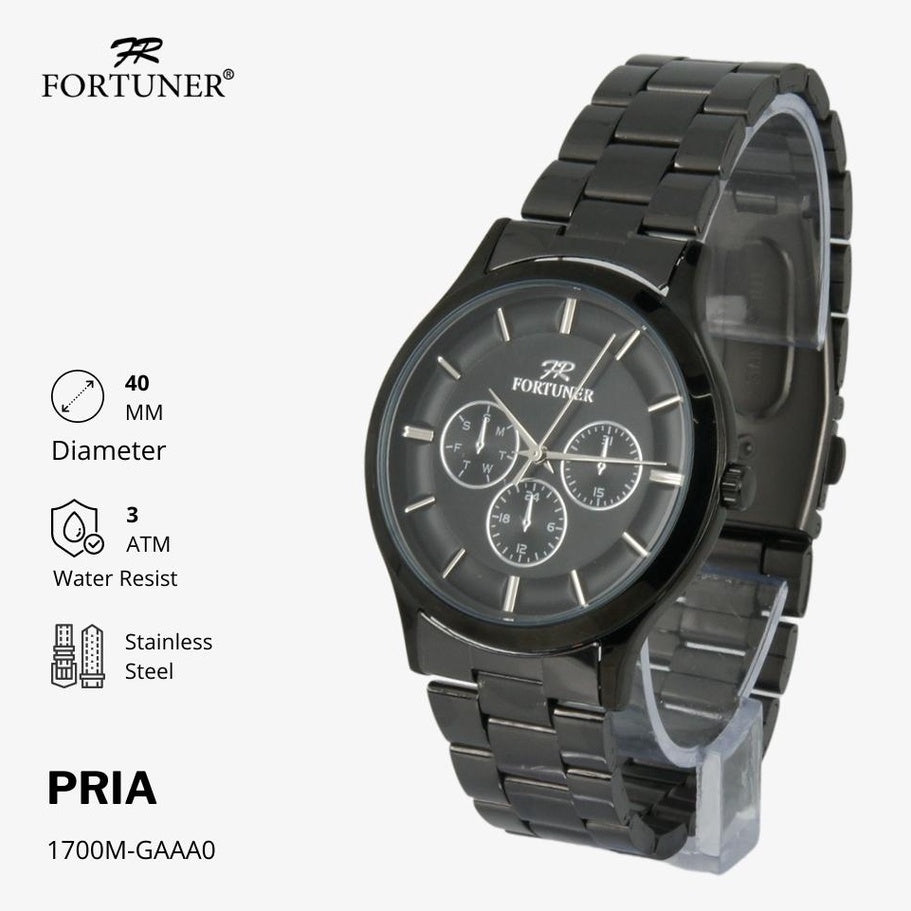 Fortuner Jam Tangan Pria Analog Water Resistant Tacitus
