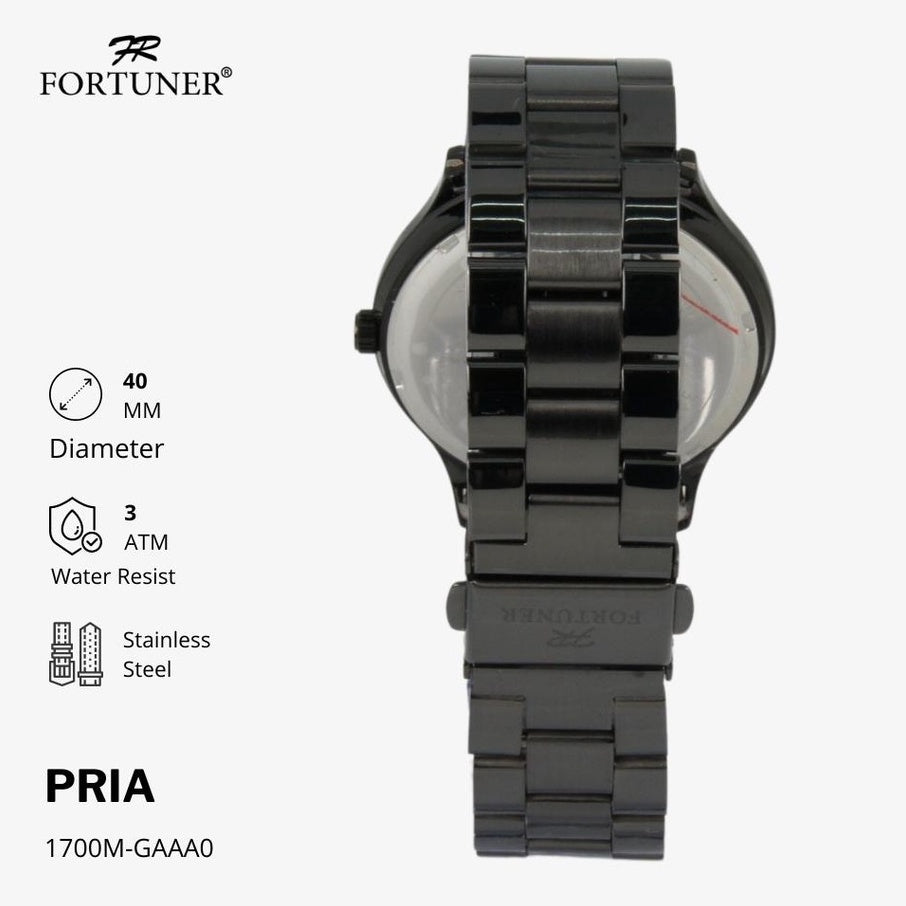Fortuner Jam Tangan Pria Analog Water Resistant Tacitus