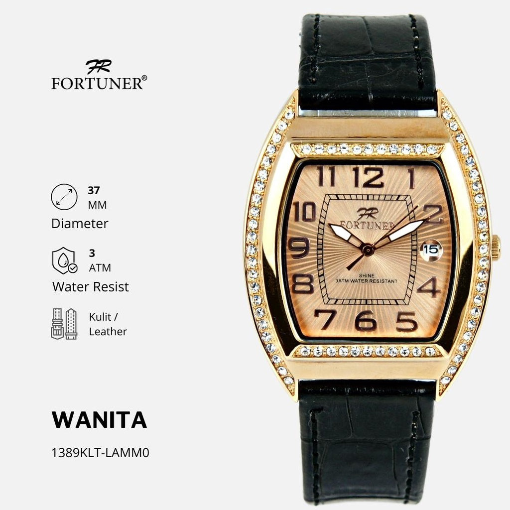 Fortuner Jam Tangan Fashion Analog Wanita Water Resistant Rantai Yevka