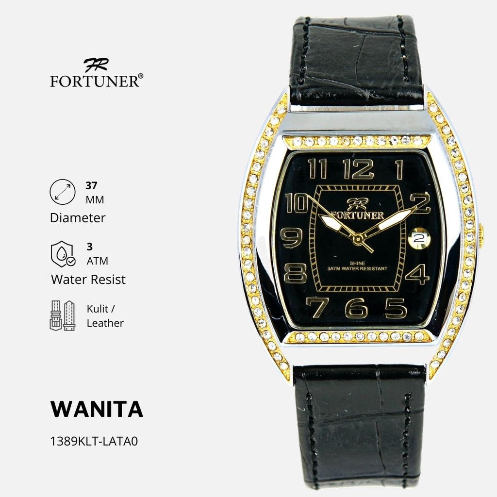 Fortuner Jam Tangan Fashion Analog Wanita Water Resistant Rantai Yevka
