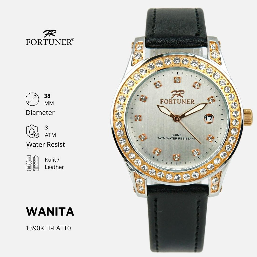 Fortuner Jam Tangan Fashion Analog Wanita Water Resistant Rantai Yelizavetha