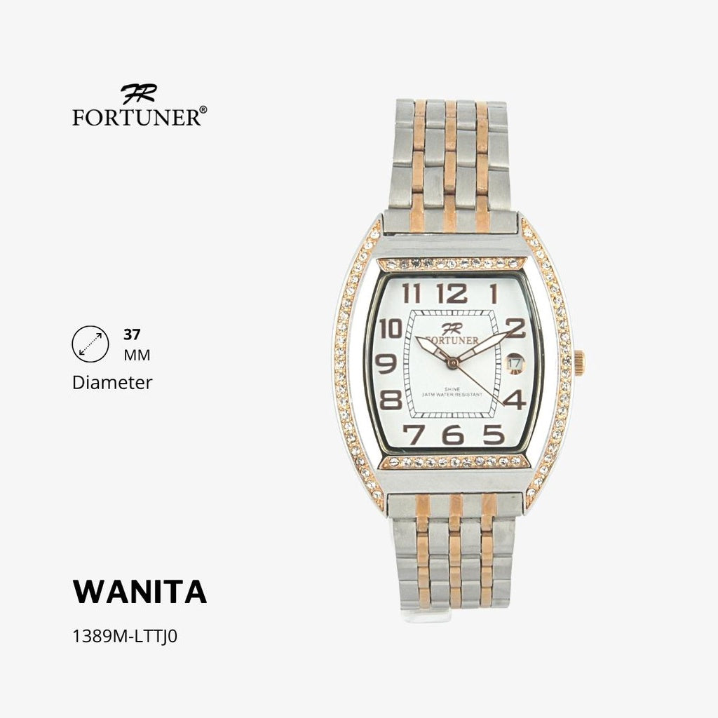 Fortuner Jam Tangan Fashion Analog Wanita Water Resistant Rantai Yevka
