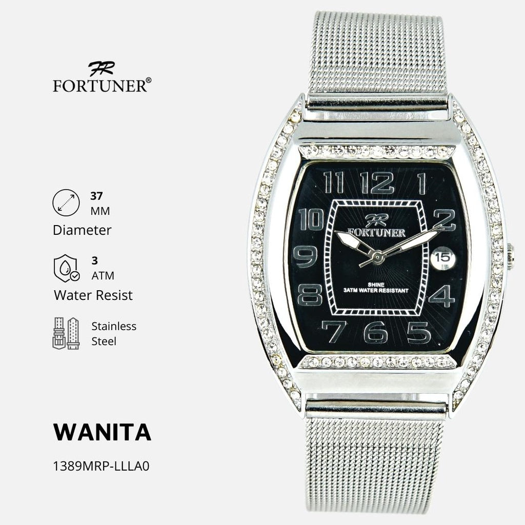 Fortuner Jam Tangan Fashion Analog Wanita Water Resistant Rantai Yevka