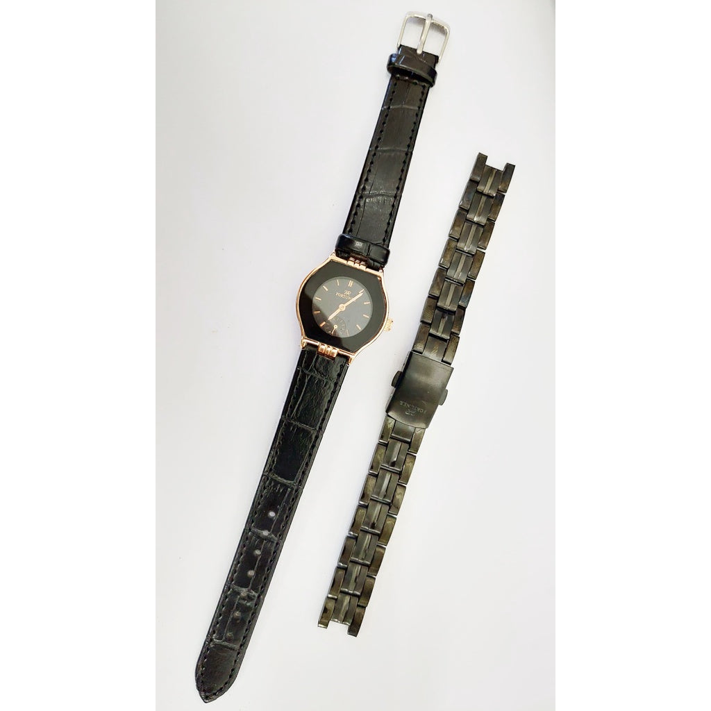 Fortuner Jam Tangan Analog Wanita Kulit Tahan Air Luxanne