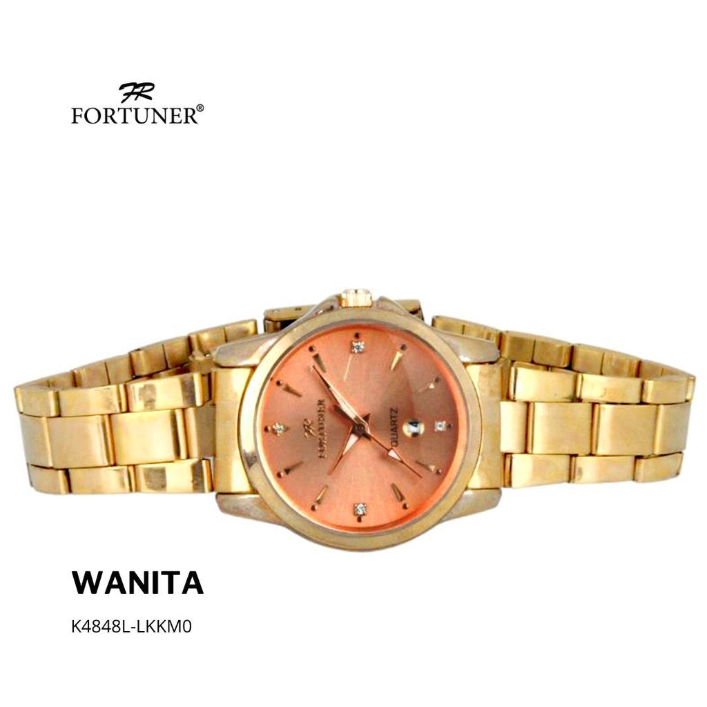 Fortuner Jam Tangan Analog Wanita Water Resistant Rantai Arrow