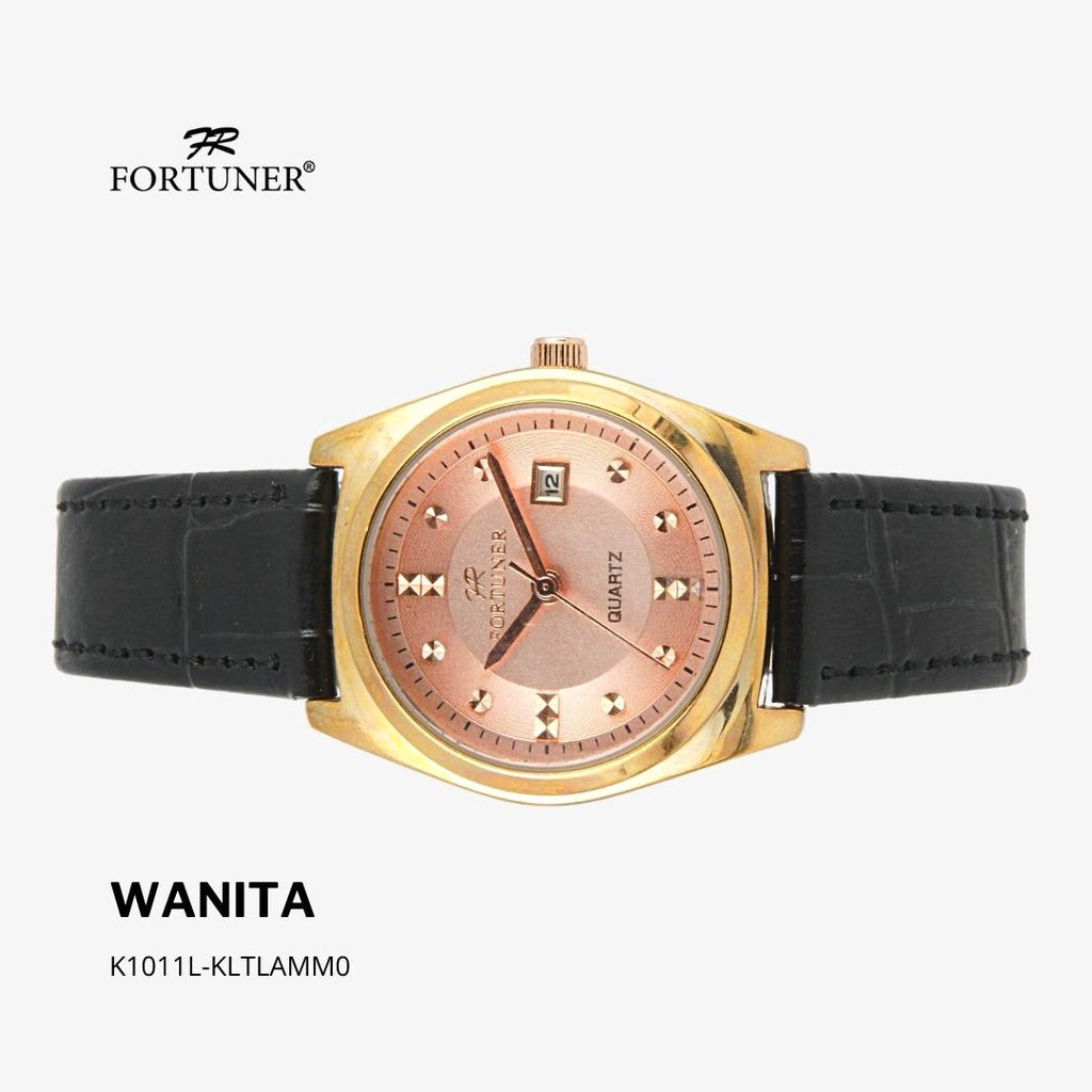 Fortuner Jam Tangan Analog Wanita Kulit Water Resistant Yudella