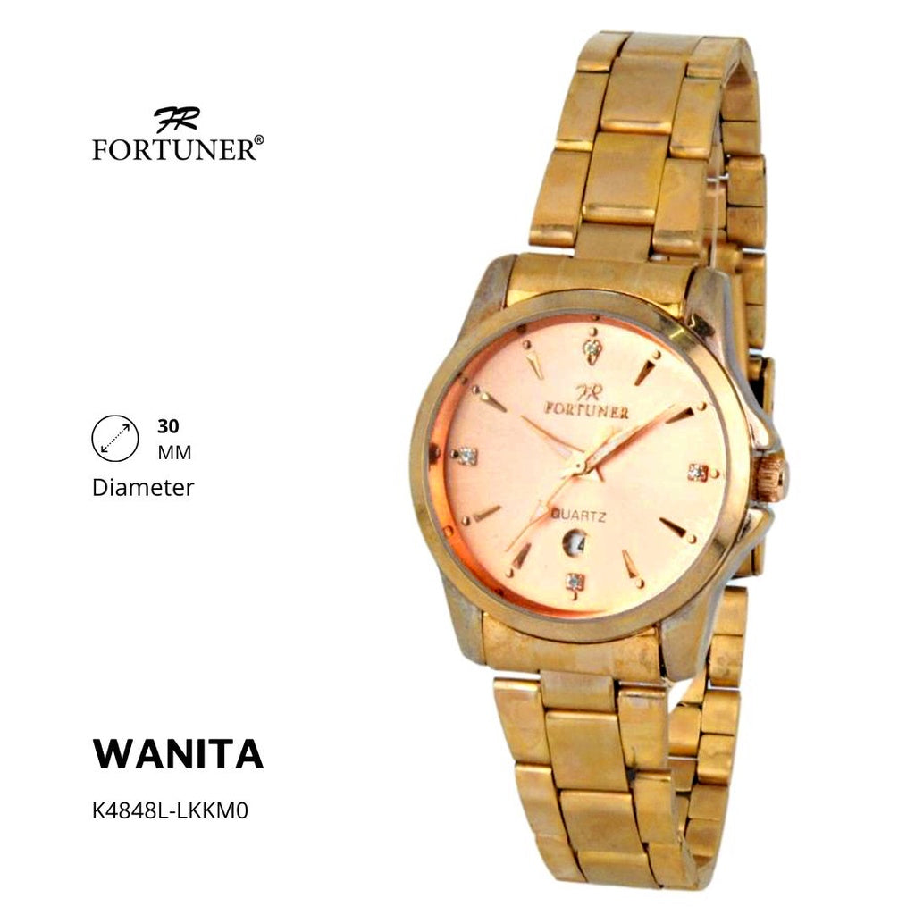 Fortuner Jam Tangan Analog Wanita Water Resistant Rantai Arrow