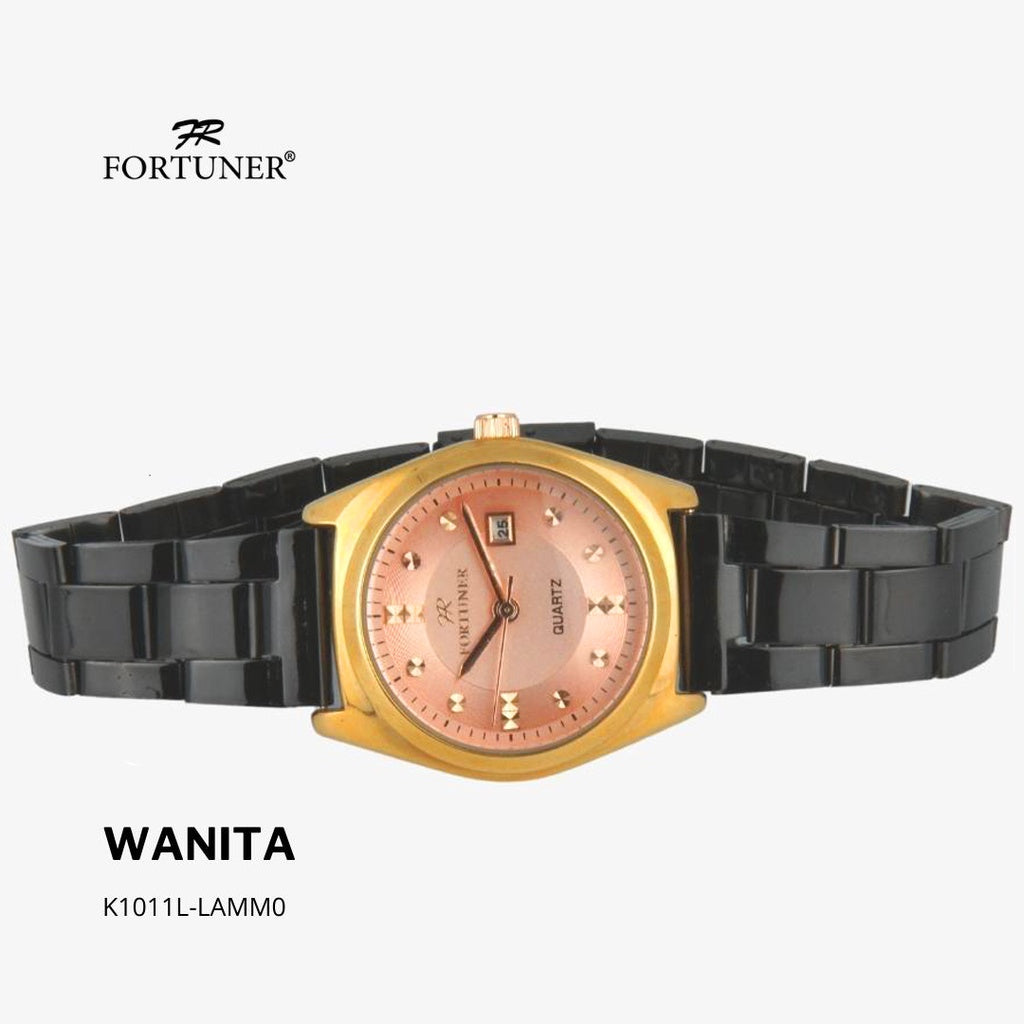 Fortuner Jam Tangan Classic Analog Wanita Water Resistant Rantai Yvone
