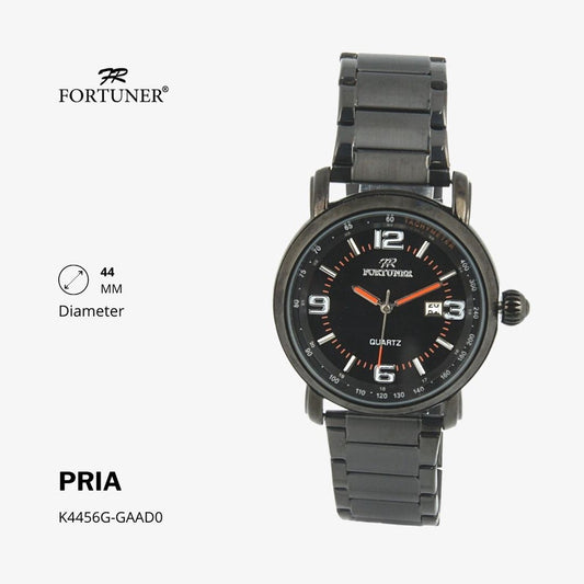 Fortuner Jam Tangan Analog Pria Water Resistant Rantai Hiroshi