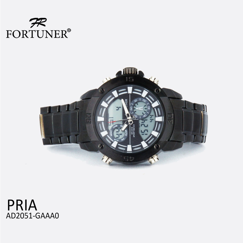 Fortuner Jam Tangan Sport Digital Analog Pria Water Resistant Dellwin