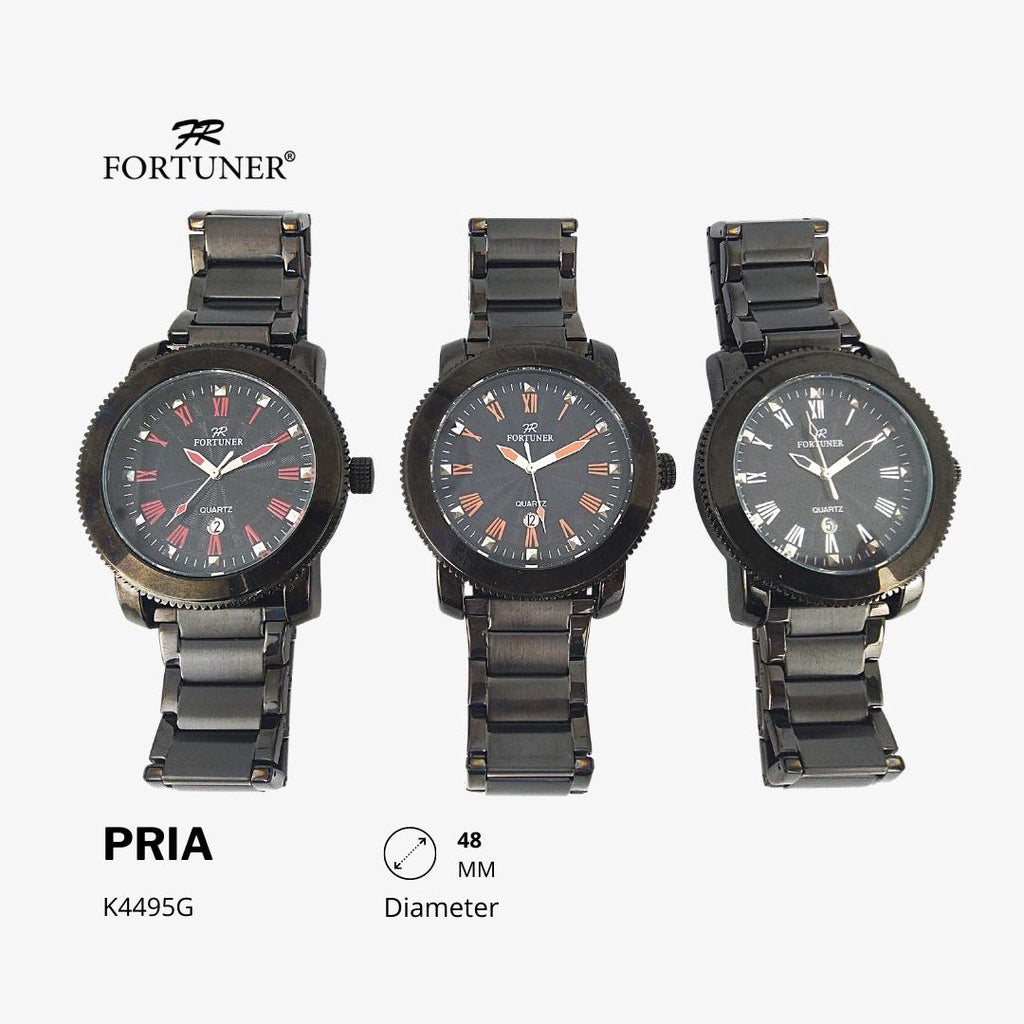 Fortuner Jam Tangan Analog Pria Water Resistant Rantai Howell