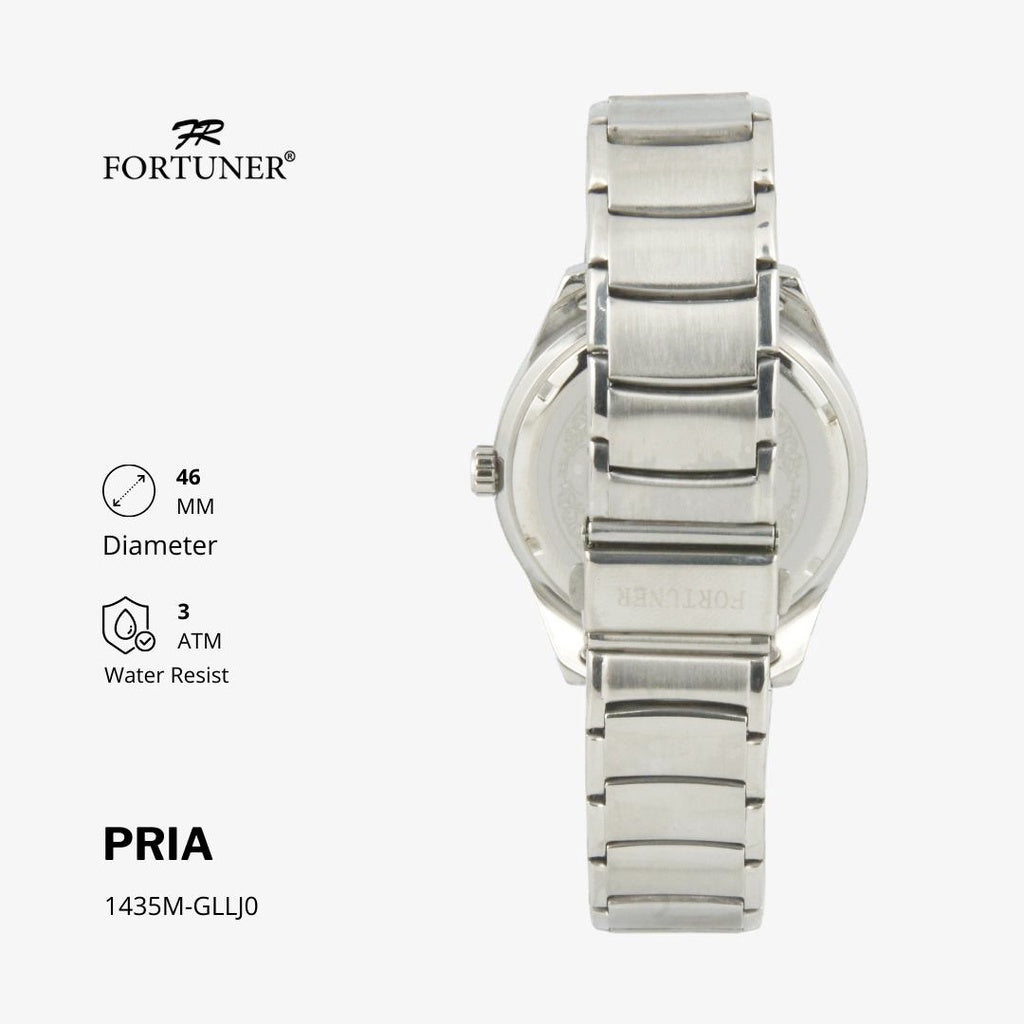 Fortuner Jam Tangan Pria Analog Water Resist Superior All Stainless Halten