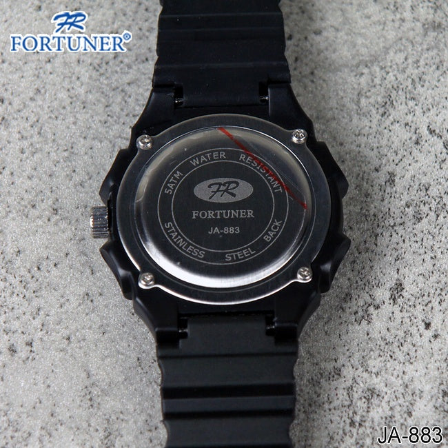 Fortuner Jam Tangan Pria Classic Rubber Analog JA-883 Putih