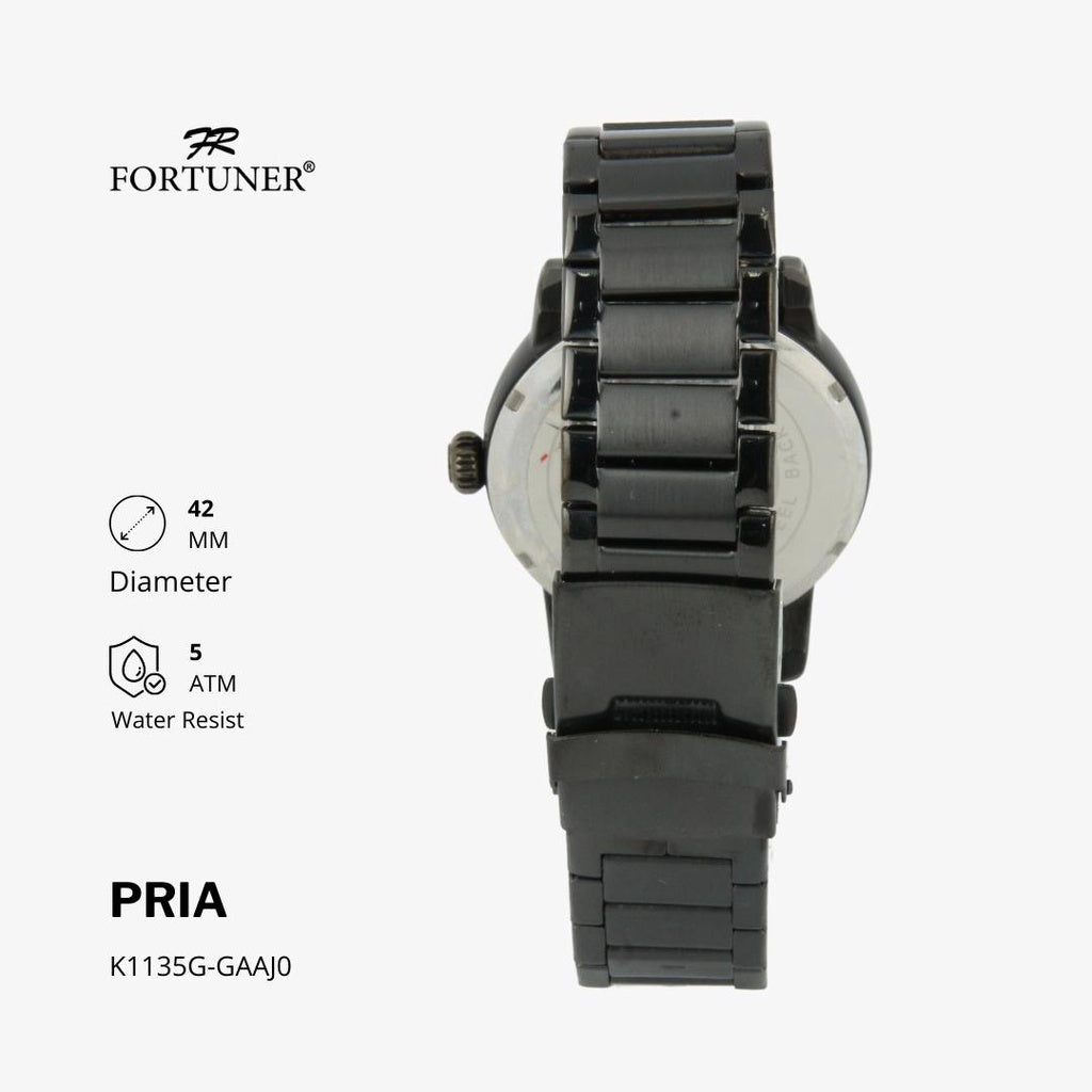 Fortuner Jam Tangan Classic Analog Pria Water Resistant Rantai Hiawatha