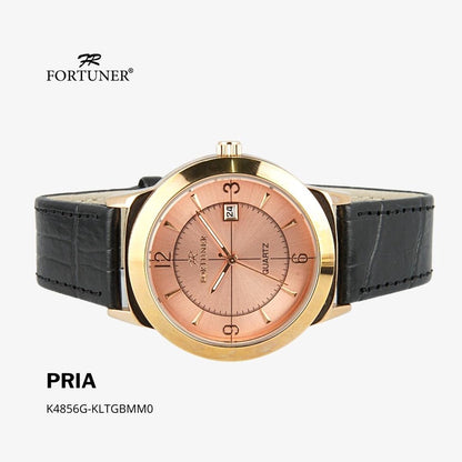 Fortuner Jam Tangan Analog Klassik Pria Kulit Water Resistant Arlo