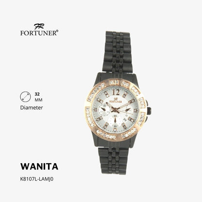 Fortuner Jam Tangan Wanita Analog Water Resist Rantai Ximena