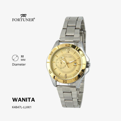 Fortuner Jam Tangan Fashion Analog Wanita Water Resistant Rantai Yonah