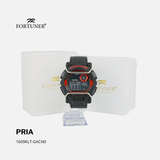 Fortuner Jam Tangan Pria Digital Sport Water Resist Kulit Alojz