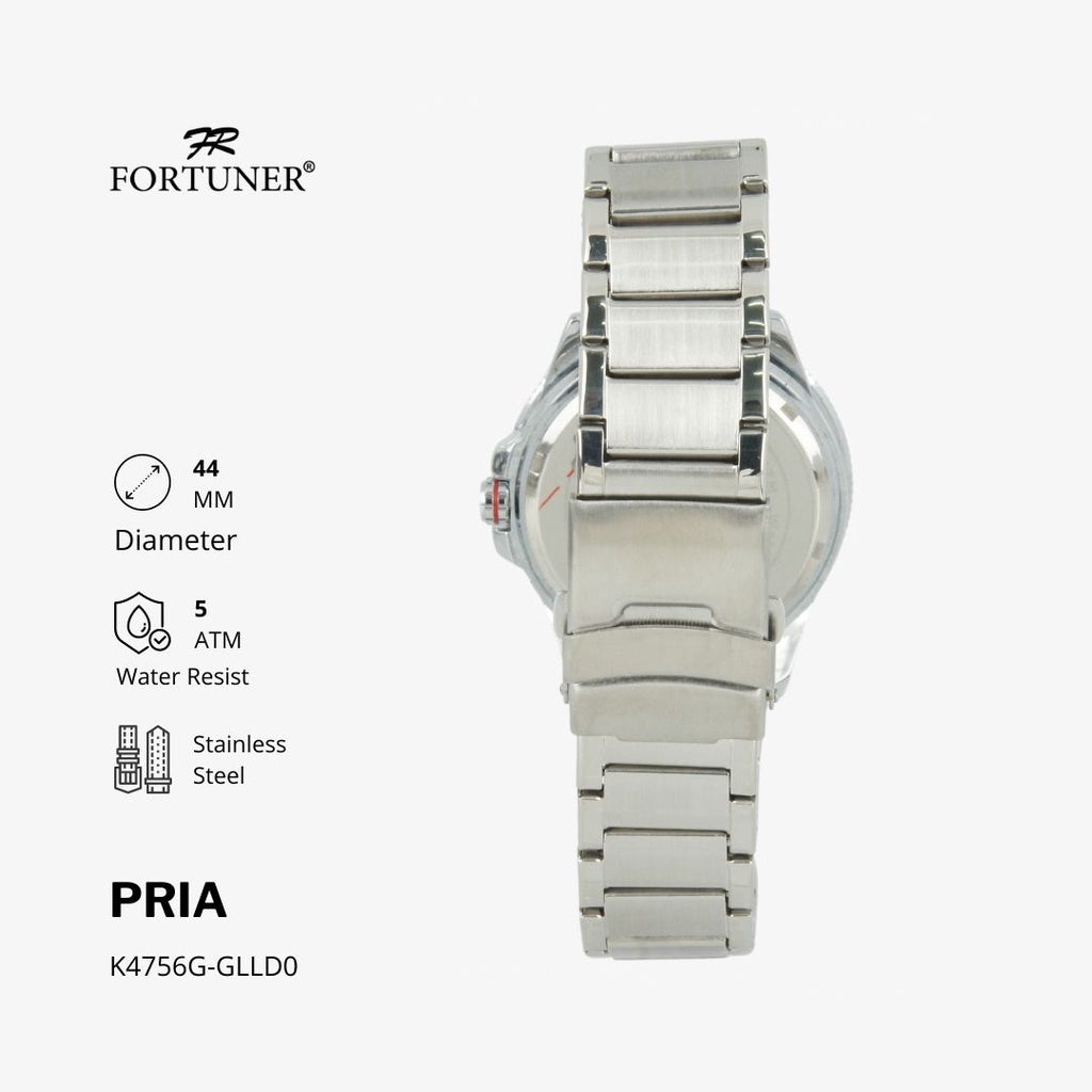 Fortuner Jam Tangan Analog Pria Water Resistant Rantai Hobert