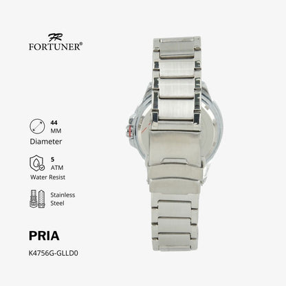 Fortuner Jam Tangan Analog Pria Water Resistant Rantai Hobert